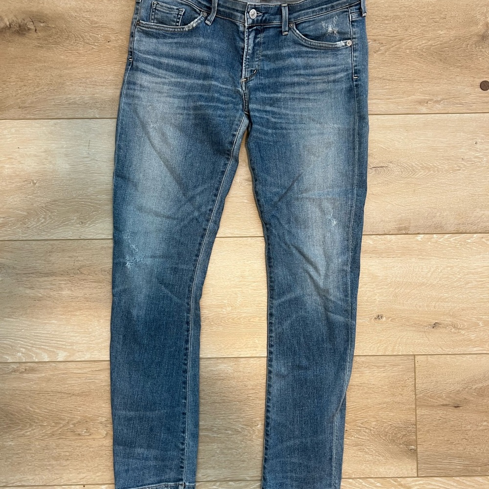 Citizens Of Humanity - Racer, Low Rise Skinny Light Blue Denim